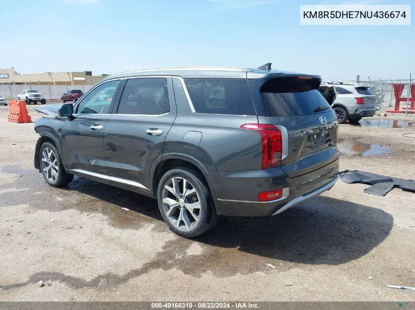 KM8R5DHE7NU436674 2022 Hyundai Palisade Limited