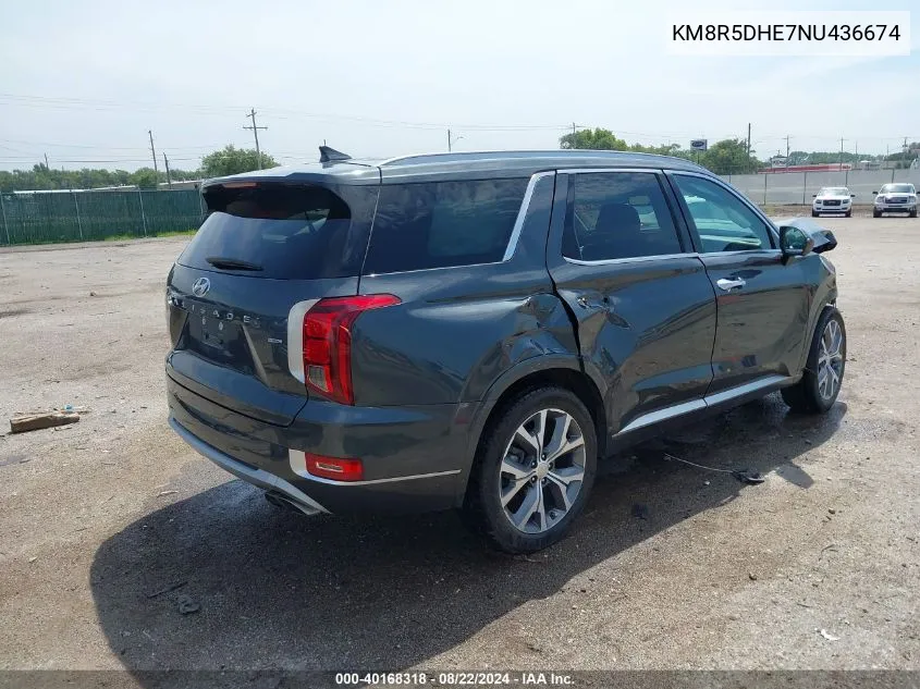 2022 Hyundai Palisade Limited VIN: KM8R5DHE7NU436674 Lot: 40168318