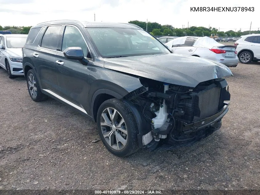 KM8R34HEXNU378943 2022 Hyundai Palisade Sel