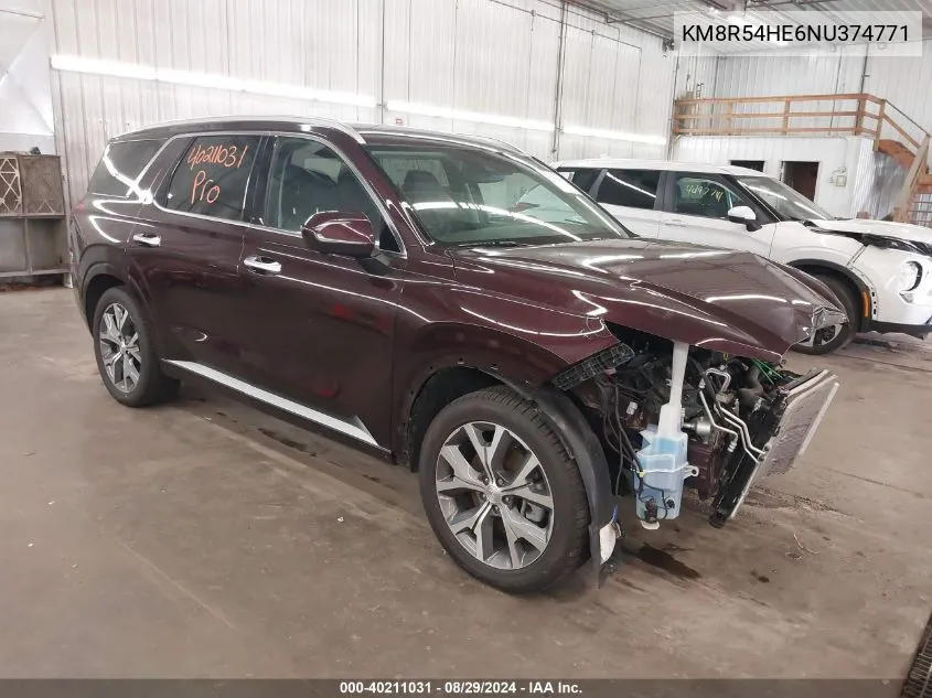 KM8R54HE6NU374771 2022 Hyundai Palisade Limited