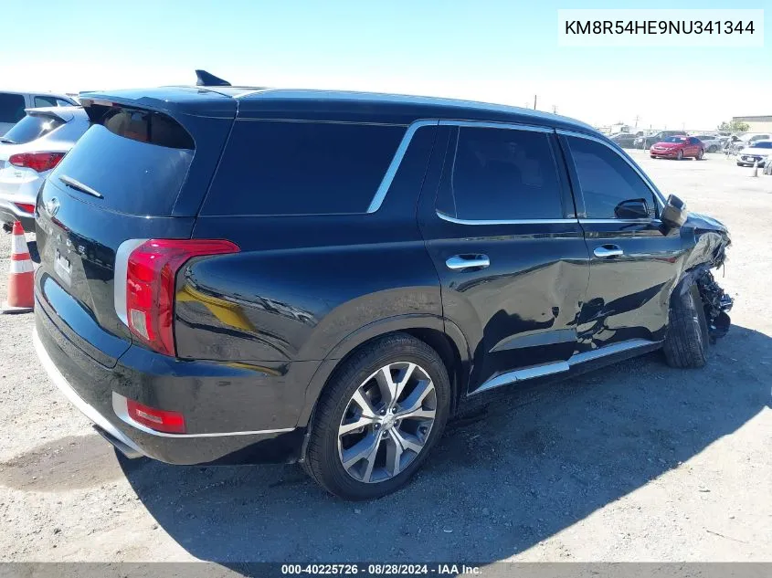 2022 Hyundai Palisade Limited VIN: KM8R54HE9NU341344 Lot: 40225726