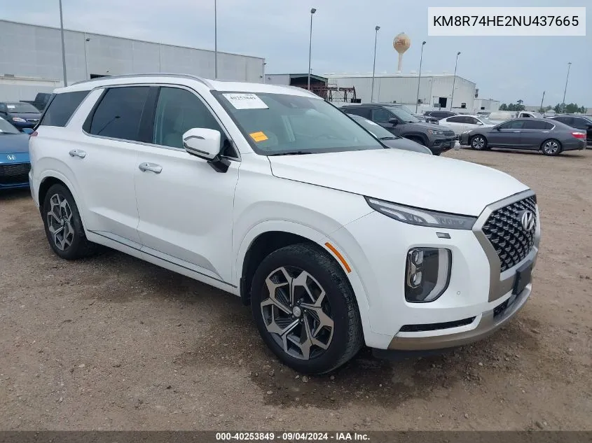 2022 Hyundai Palisade Calligraphy VIN: KM8R74HE2NU437665 Lot: 40253849