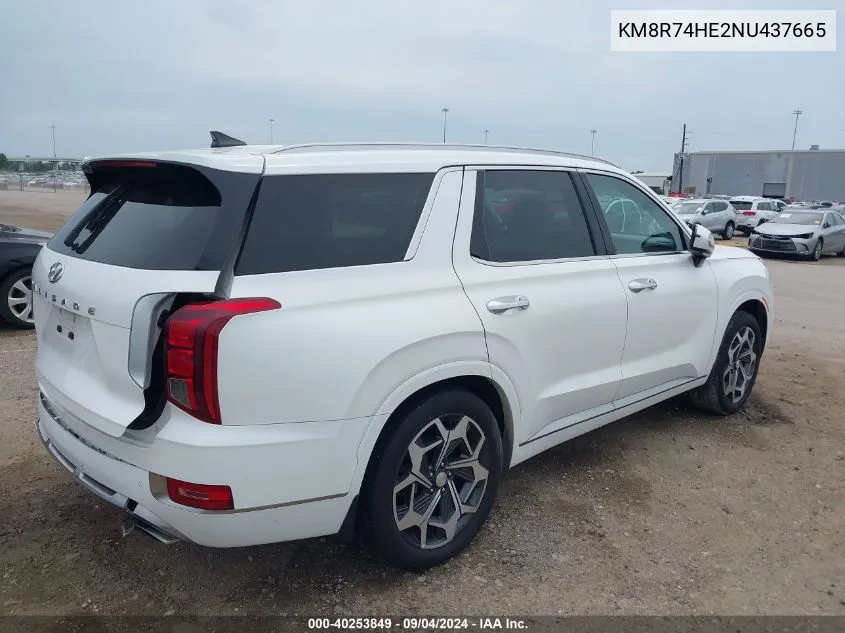 KM8R74HE2NU437665 2022 Hyundai Palisade Calligraphy