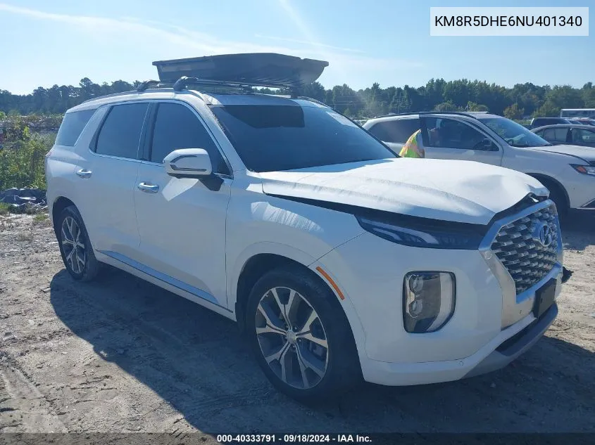 2022 Hyundai Palisade Limited VIN: KM8R5DHE6NU401340 Lot: 40333791