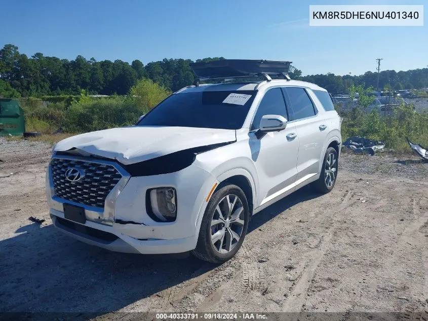 2022 Hyundai Palisade Limited VIN: KM8R5DHE6NU401340 Lot: 40333791