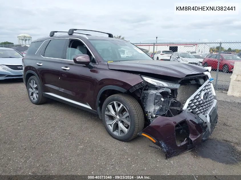 2022 Hyundai Palisade Sel VIN: KM8R4DHEXNU382441 Lot: 40373348