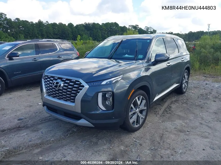 2022 Hyundai Palisade Sel VIN: KM8R44HE0NU444803 Lot: 40398384