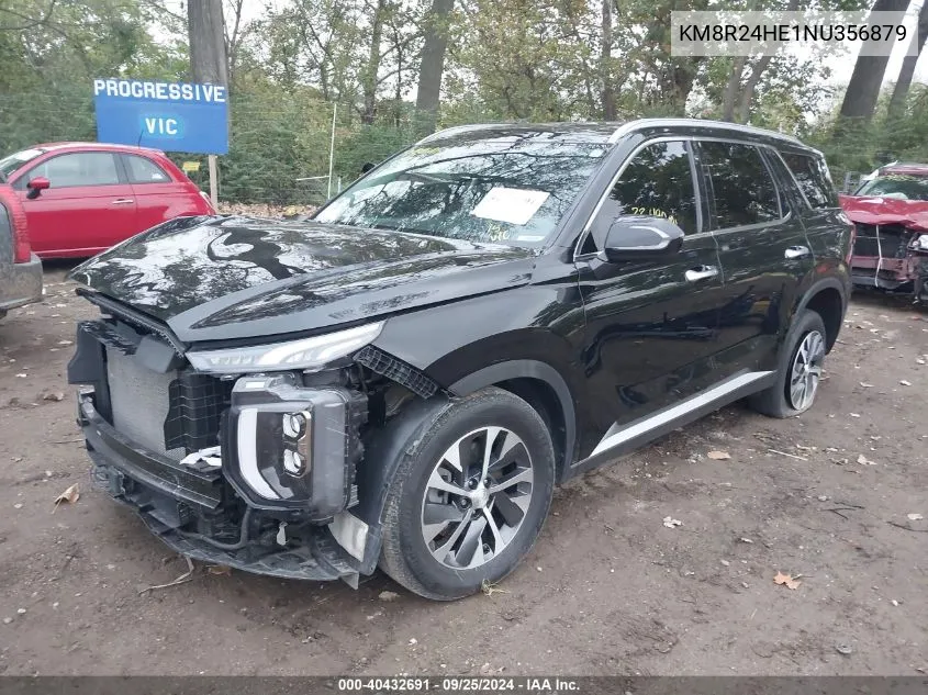 2022 Hyundai Palisade Sel VIN: KM8R24HE1NU356879 Lot: 40432691