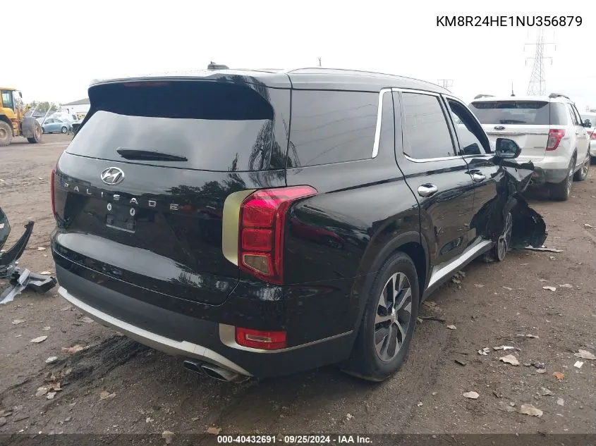 2022 Hyundai Palisade Sel VIN: KM8R24HE1NU356879 Lot: 40432691