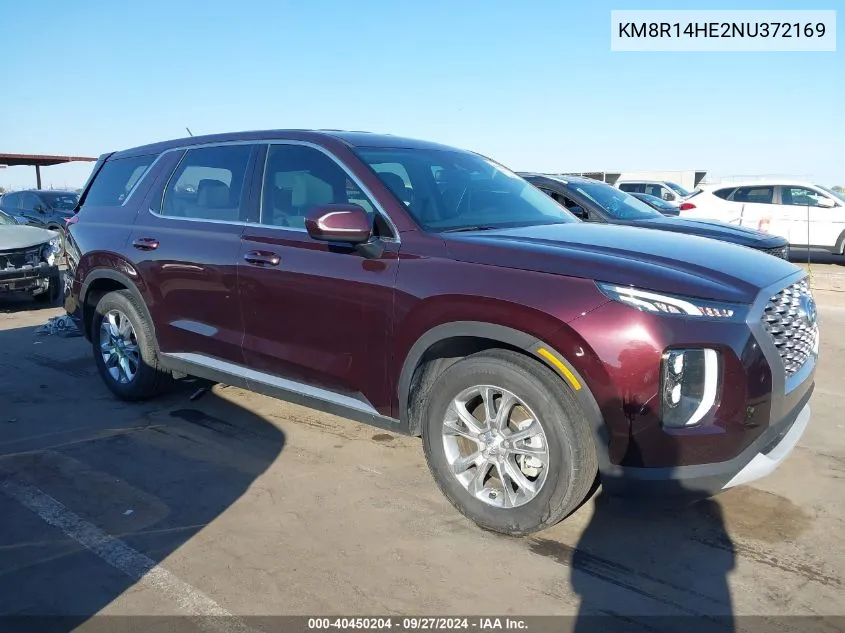 2022 Hyundai Palisade Se VIN: KM8R14HE2NU372169 Lot: 40450204