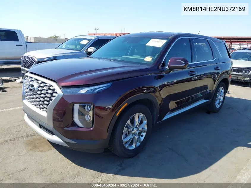 KM8R14HE2NU372169 2022 Hyundai Palisade Se