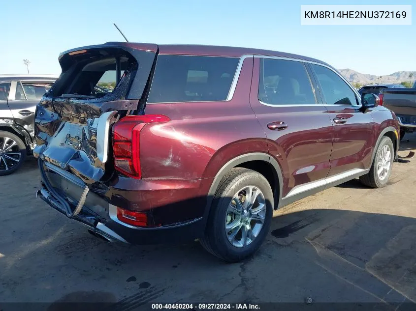 KM8R14HE2NU372169 2022 Hyundai Palisade Se