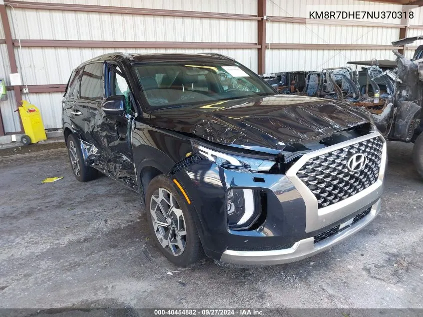 2022 Hyundai Palisade Calligraphy VIN: KM8R7DHE7NU370318 Lot: 40454882