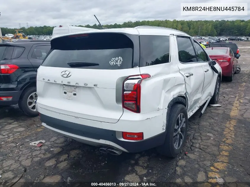 2022 Hyundai Palisade Sel VIN: KM8R24HE8NU445784 Lot: 40456013