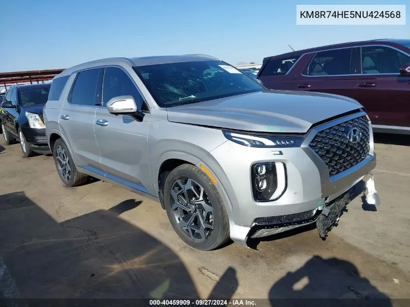 2022 Hyundai Palisade Calligraphy VIN: KM8R74HE5NU424568 Lot: 40459909