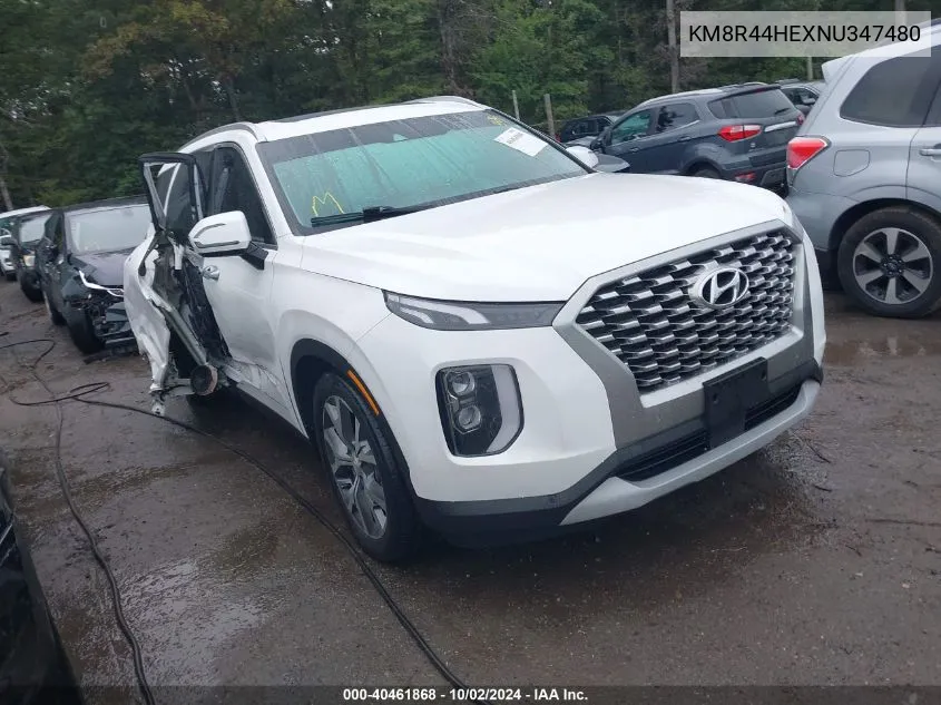 2022 Hyundai Palisade Sel VIN: KM8R44HEXNU347480 Lot: 40461868