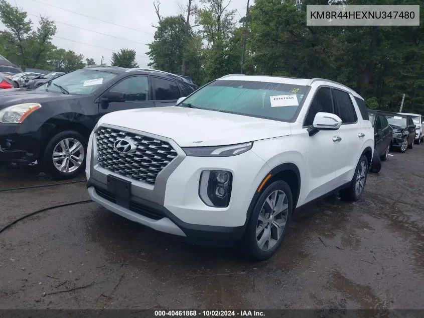 2022 Hyundai Palisade Sel VIN: KM8R44HEXNU347480 Lot: 40461868