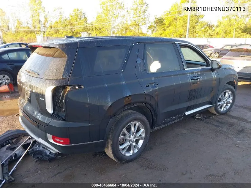 2022 Hyundai Palisade Se VIN: KM8R1DHE9NU370113 Lot: 40466684