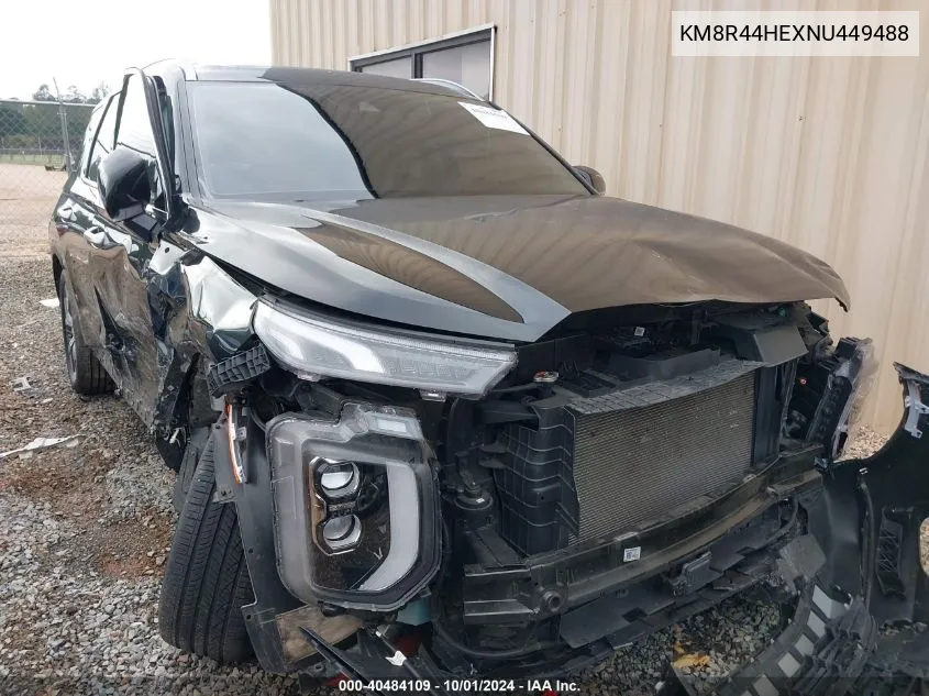 2022 Hyundai Palisade Sel VIN: KM8R44HEXNU449488 Lot: 40484109