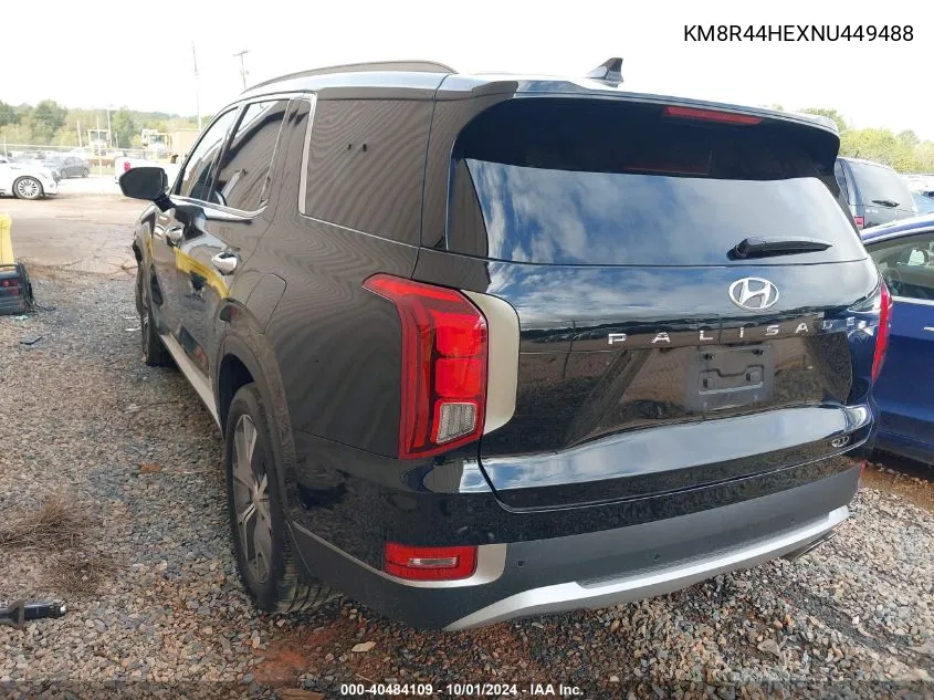 KM8R44HEXNU449488 2022 Hyundai Palisade Sel