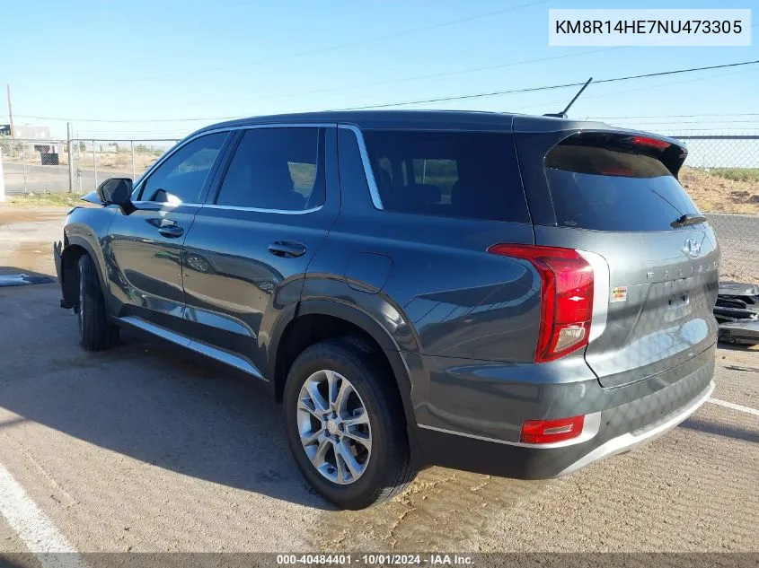 KM8R14HE7NU473305 2022 Hyundai Palisade Se