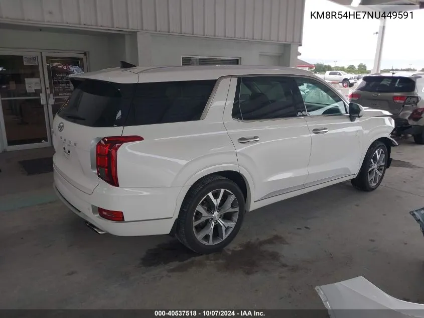 KM8R54HE7NU449591 2022 Hyundai Palisade Limited