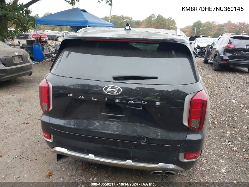 KM8R7DHE7NU360145 2022 Hyundai Palisade Calligraphy