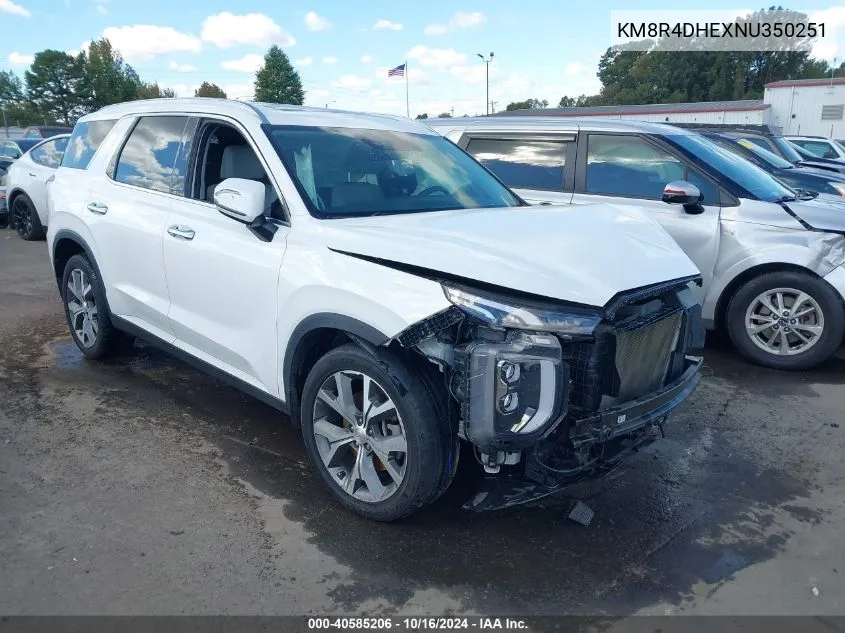 KM8R4DHEXNU350251 2022 Hyundai Palisade Sel