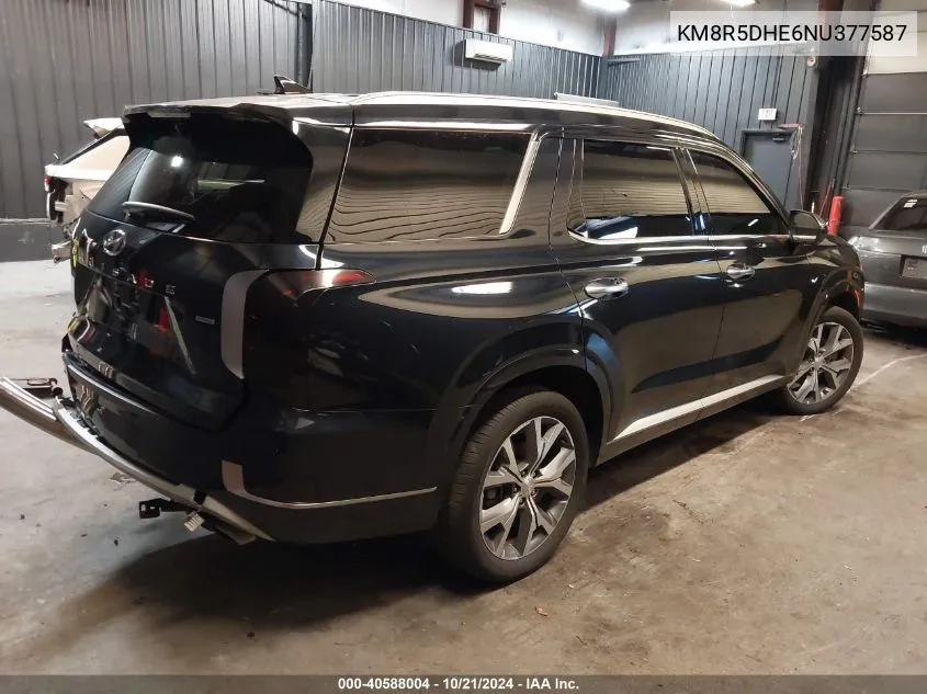 2022 Hyundai Palisade Limited VIN: KM8R5DHE6NU377587 Lot: 40588004