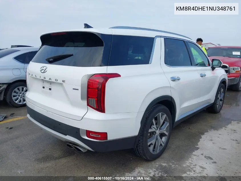 2022 Hyundai Palisade Sel VIN: KM8R4DHE1NU348761 Lot: 40615507