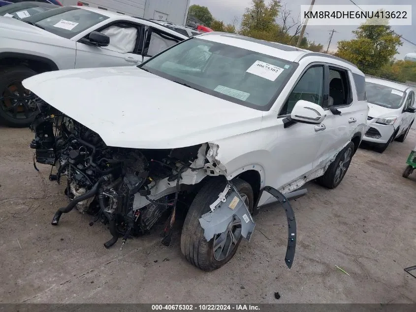 2022 Hyundai Palisade Sel VIN: KM8R4DHE6NU413622 Lot: 40675302