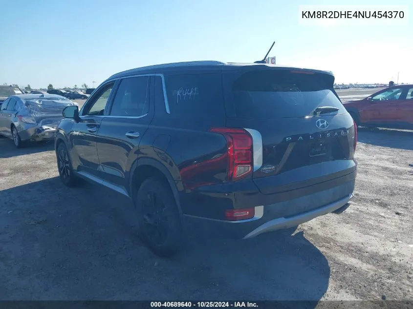 2022 Hyundai Palisade Sel VIN: KM8R2DHE4NU454370 Lot: 40689640