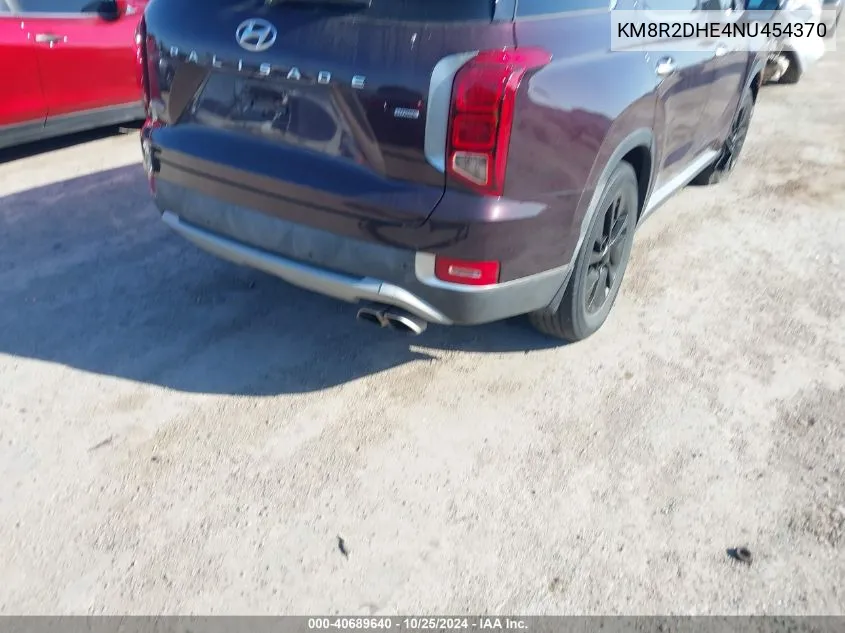 2022 Hyundai Palisade Sel VIN: KM8R2DHE4NU454370 Lot: 40689640