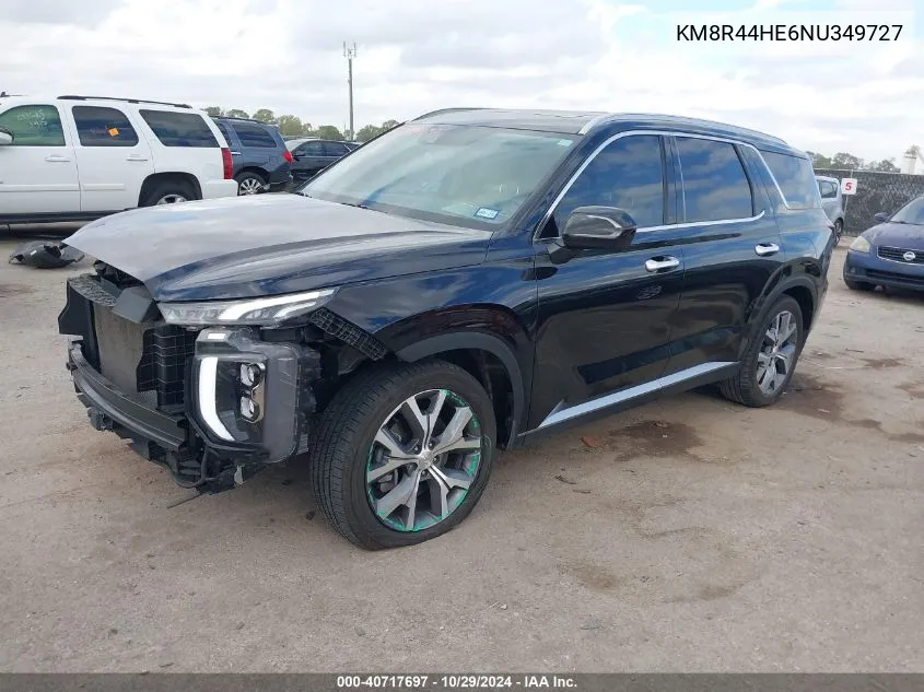 2022 Hyundai Palisade Sel VIN: KM8R44HE6NU349727 Lot: 40717697