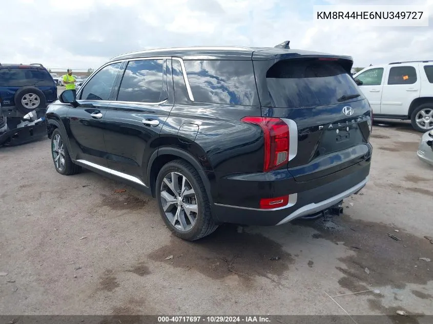 2022 Hyundai Palisade Sel VIN: KM8R44HE6NU349727 Lot: 40717697