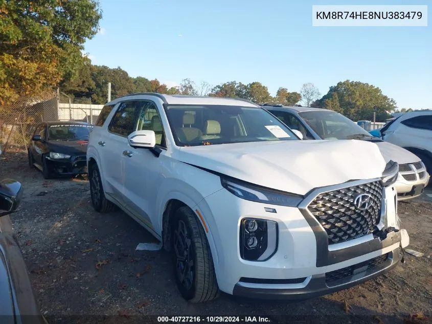 2022 Hyundai Palisade Calligraphy VIN: KM8R74HE8NU383479 Lot: 40727216