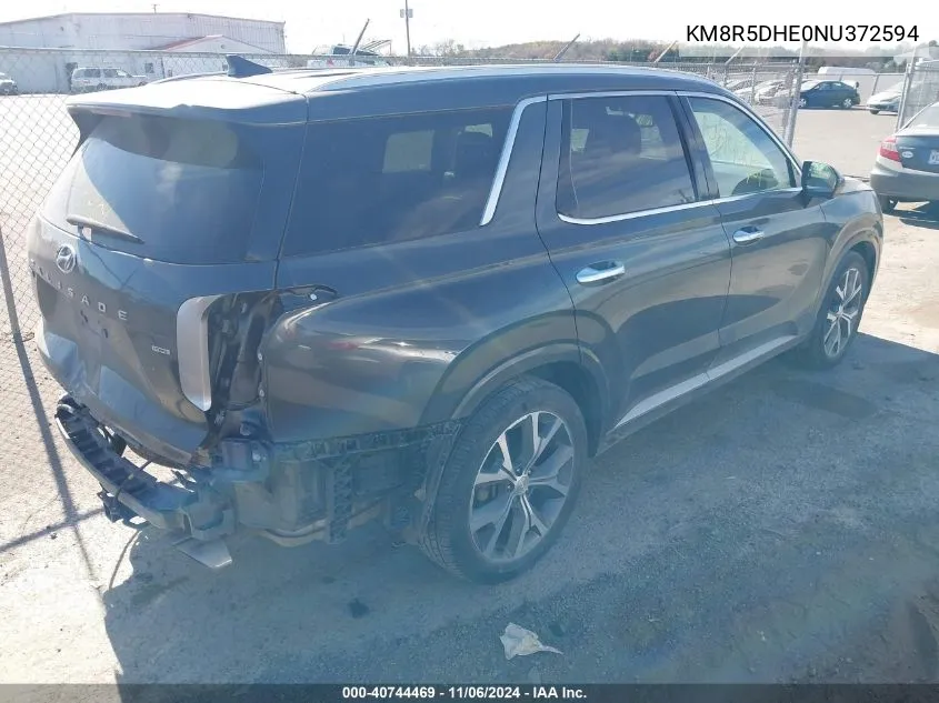 2022 Hyundai Palisade Limited VIN: KM8R5DHE0NU372594 Lot: 40744469