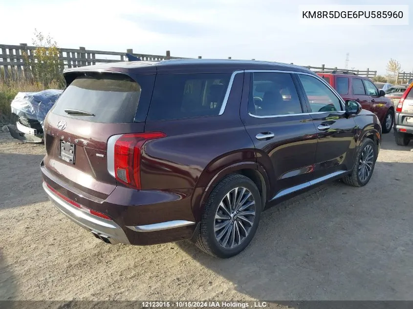 KM8R5DGE6PU585960 2023 Hyundai Palisade Limited