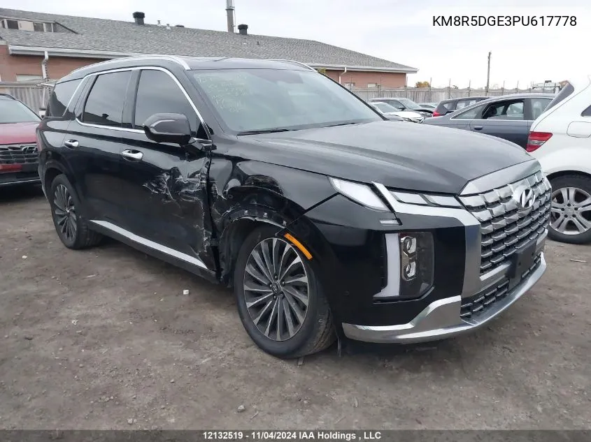 2023 Hyundai Palisade VIN: KM8R5DGE3PU617778 Lot: 12132519