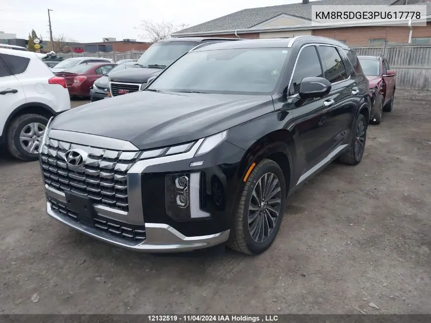 2023 Hyundai Palisade VIN: KM8R5DGE3PU617778 Lot: 12132519