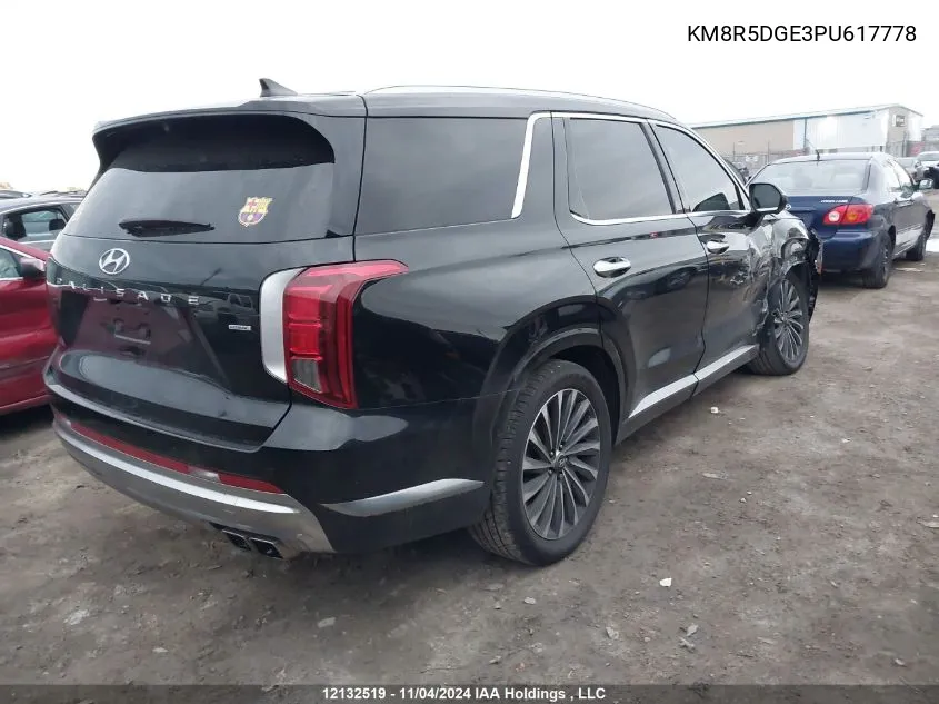 2023 Hyundai Palisade VIN: KM8R5DGE3PU617778 Lot: 12132519