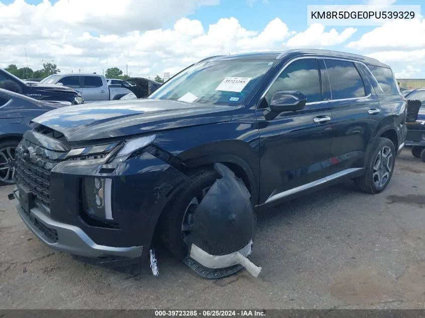 2023 Hyundai Palisade Limited VIN: KM8R5DGE0PU539329 Lot: 39723285