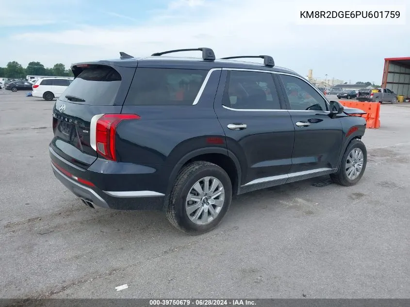 2023 Hyundai Palisade Sel VIN: KM8R2DGE6PU601759 Lot: 39750679