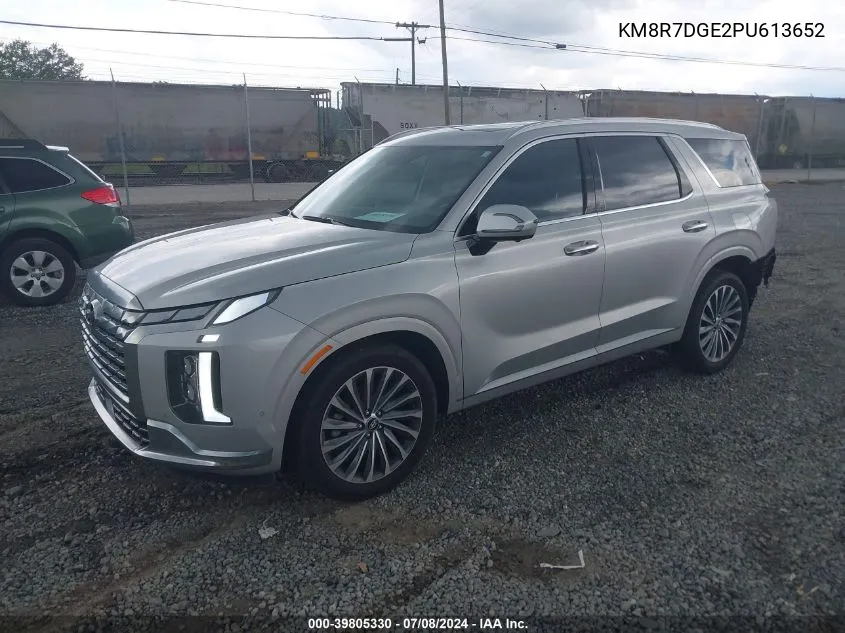 2023 Hyundai Palisade Calligraphy VIN: KM8R7DGE2PU613652 Lot: 39805330