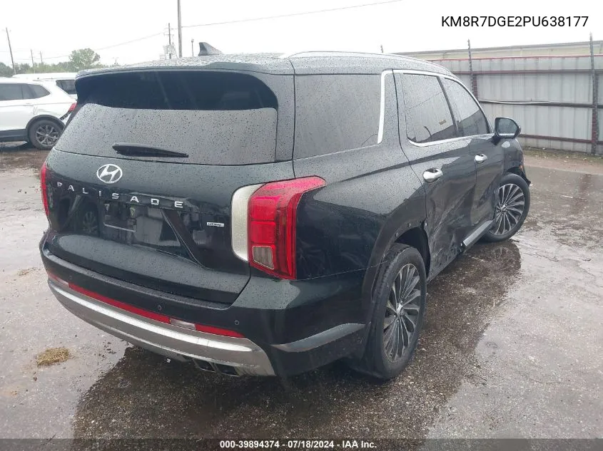 2023 Hyundai Palisade Calligraphy VIN: KM8R7DGE2PU638177 Lot: 39894374