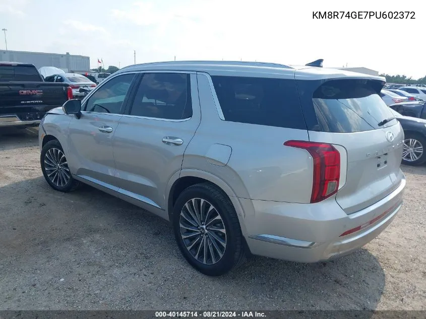 2023 Hyundai Palisade Calligraphy VIN: KM8R74GE7PU602372 Lot: 40145714