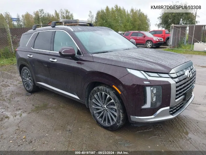 2023 Hyundai Palisade Calligraphy VIN: KM8R7DGE5PU610308 Lot: 40197087