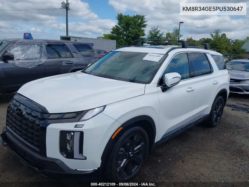 2023 Hyundai Palisade Xrt VIN: KM8R34GE5PU530647 Lot: 40212109