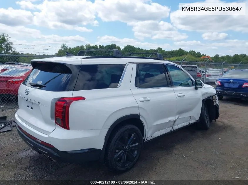 2023 Hyundai Palisade Xrt VIN: KM8R34GE5PU530647 Lot: 40212109