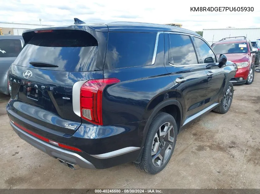 2023 Hyundai Palisade Sel VIN: KM8R4DGE7PU605930 Lot: 40245580